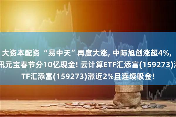 大资本配资 “易中天”再度大涨, 中际旭创涨超4%, 新易盛涨近3%! 腾讯元宝春节分10亿现金! 云计算ETF汇添富(159273)涨近2%且连续吸金!